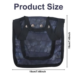 Chicken Saddle for Hens, 7.48 Inch Comfortable Hen Aprons with Adjustable Strap Chicken Back & Side Protector Outdoor Poultry Protective Accessories (Blue Gray)