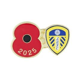 Royal British Legion Leeds United Poppy Football Pin 2025