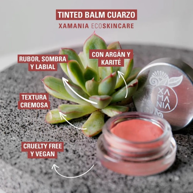 Cuarzo Glowy - Tinted Balm Cuarzo Tinta Multiusos Xamania Rosa