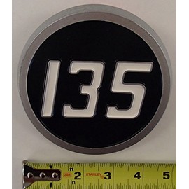 Reliable Aftermarket Parts Our Name Says It All - 1865460M1 Two (2) Fits Massey Ferguson Tractor 135 Plastic Hood Emblems