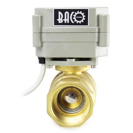 BACOENG AC110-230V 2 Way 1 Inch Brass Motor Ball Valve Zone Valve CR202C 2 Wires Electric Ball Valve NC