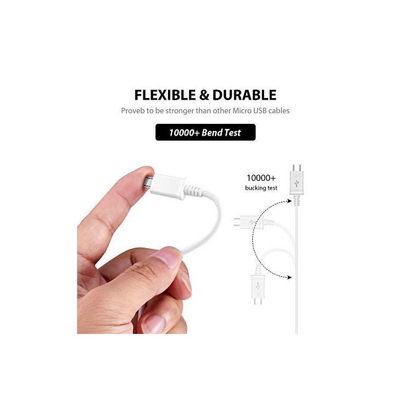 Short MicroUSB Cable Compatible with Your Alcatel OneTouch POP C5