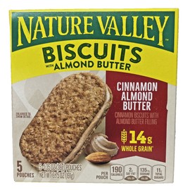 Nature Valley Cinnamon Almond Butter Biscuits 5 pouches 6.75 oz
