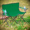 Trademark Innovations Loveseat Style Double Camp Chair, 40" L x