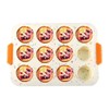 NOWHYX Silicone Muffin Pan,12 Cups Muffin Baking Pan with Handle