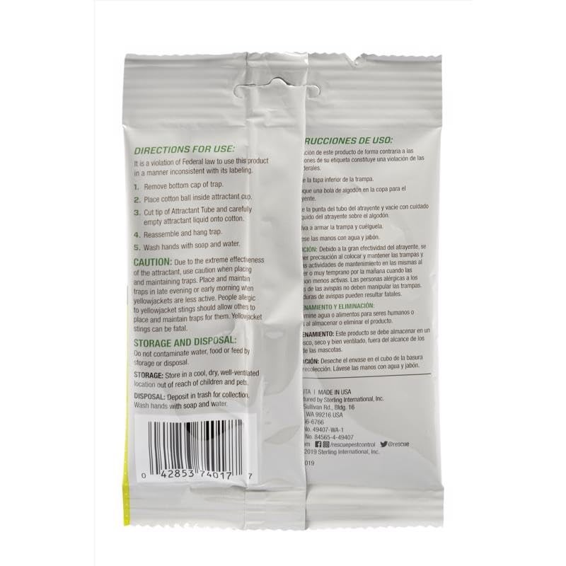 Rescue YJTA-DB36 4 Week Yellow Jacket Trap Attractant