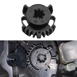 HQRNYP HVAC Blend Door Gear Kit, Heater Blend Door Actuator Gear, Black Automotive Air Door Actuator Gear Compatible with Dodge Durango Jeep Grand Cherokee 2011-2018, Replaces OEM#68214880AA, 926-133