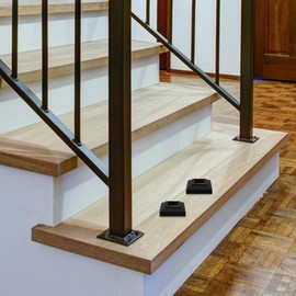 SOESFOUFU 4Pcs Post Base Cover Skirt Decorative Post Skirt for Fence Railing Porch Column Wraps and Outdoor Fencing Durable Fence Post Cap