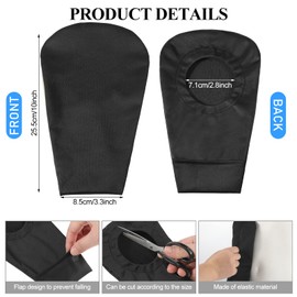 Sherr 8 Pieces Ostomy Bag Cover Colostomy Bag Covers Odor Control Stretchy Pouch Washable Pouch Liner for Women Men Lightweight Care Protector Supplies, 4 Colors