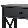 Segawe 3-Tier Console Table with Drawer and Open Storage Shelf