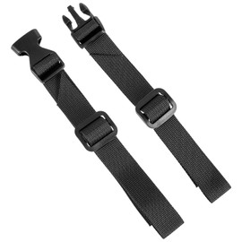Bruislard 2 Pcs Replacement Backpack Waist Strap Black Backpacks Chest Straps Adjustable Sternum Straps Chest Belt with Quick Release Buckle for Hiking Camping