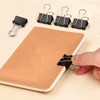 25mm Double Clips Black 100 Pieces Office Supplies Document Organizer