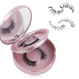 HABNI 2 Paar Magnetische Wimpern Set, Magnet-Wimpern-Ohne-Eyeliner, Magnetische-Wimpern-mit-Applikator, Wimpern Magnetisch Natürlicher Look,Kein Kleber erforderlich Wimpern