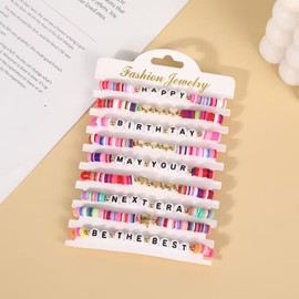 QualityLife 9Pcs Music Lover Friendship Bracelet for Fans,Singer Birthday Gifts Merch Next Era Bracelets Fashion Jewelry Accessories Gifts