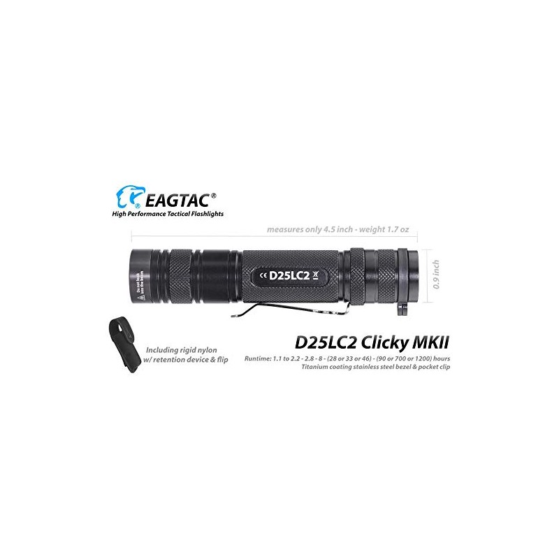 EAGLETAC D25LC2 MKII - Eagletac D25LC2 Clicky MKII XM-L2 U4