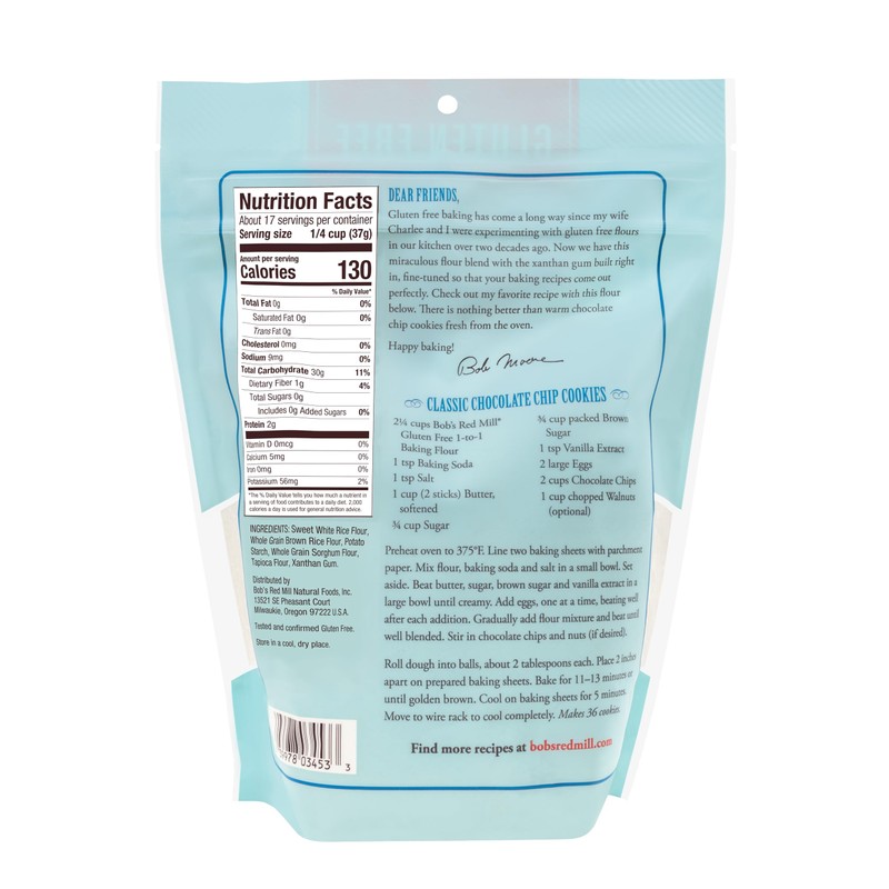 Bob's Red Mill Gluten Free 1-to-1 Baking Flour, 22 oz