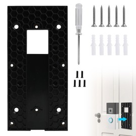 HSLXBY Kein Bohrer Video Türklingel Klingel Zubehör, Selbsthaftende Doorbell Halterung, Ring Video Doorbell Einstellbare Halterung mit Zubehör, Klebehalterung Wandhalterung Doorbell Zubehör