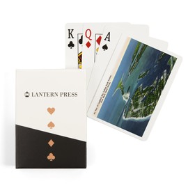 Lantern Press Anna Maria Island, Florida, Aerial View of Island, Longboat Key (52 Playing Cards, Poker Size Card Deck with Jokers)