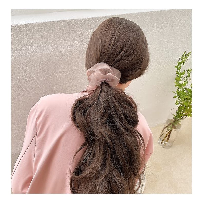 [LAMINGKI] Mingkipuff Sheer Aesthetic Hair Tie Scrunchies for That Girl