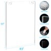 EHWINE 24 Pack 8.5x11 Wall Mount Acrylic Sign Holder, Acrylic