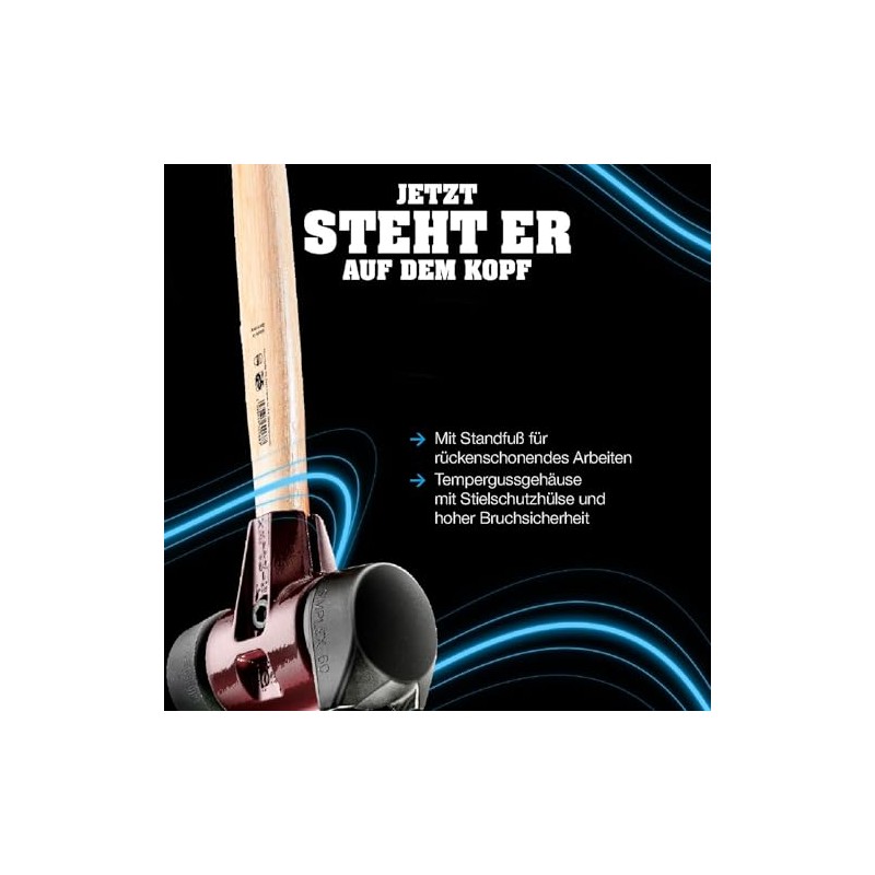 Simplex 3012.281 Sledgehammer, Rubber Composition, with Stand/TPE Soft with Malleable