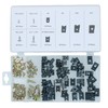 170pc U Clips & Screws Cushion Speed Clips Fastener Trim
