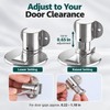 Adjustable Magnetic Door Stopper for Home & Bathroom – Stainless