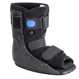 Jewlri Walking Boot, Short Air Walker Fracture Boot Support for Broken Foot Sprained Ankle Fracture Recovery fits Left or Right Foot Black Large