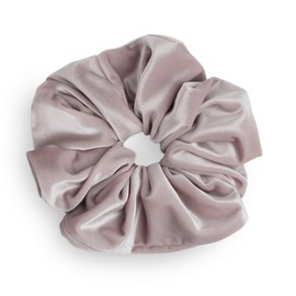 SXQLYH Hair Scrunchie Velvet Velvet Elastics, Oversized Hair Scrunchie, Thick Soft Comfortable Velvet Hair Scrunchies, Ponytail Holder, Winter Hair, Bobble for Women, Thick Long Hair (Gris)