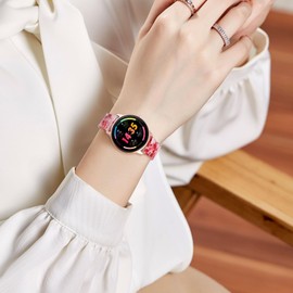 BINLUN Resin Unisex Replacement Watch Strap, 12 mm, 14 mm, 16 mm, 18 mm, 20 mm, 22 mm, Folding Clasp, Quick Release, Smartwatch, 14 Colours, Light, Fashion, Skin-Friendly Bracelet with 3 Buckles,