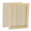 PATIKIL Unfinished Wood Canvas Panel 7x6 Deep 0.4", 4 Pack