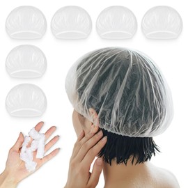 100 Stück Einweg Duschhauben Transparente, elastische, wasserdichte Haarkappen für Damen & Herren Ideal für Dusche, Reisen, Hotel, Friseursalon, Spa, Camping, Haarpflege, Schutz, Haushalt