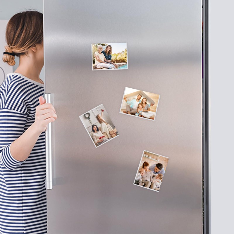 vivinin Magnetic Picture Frame, 12 Pack Magnetic Frame Reusable, Magnetic