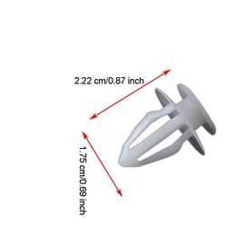 Tuqiang 10 Stück Rivets en plastique pour voitures Clip de rivet Fixation de doublure d'aile Rivet de fixation de carrosserie Fixation universelle Autoverriegelung (Stil 96)