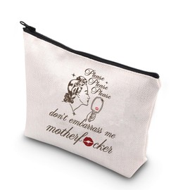 JNIAP Music Lyrics Makeup Bag Gift Please Please Please I Beg You Don't Embarrass Me Singer Fans Gifts (Embarrass Me mb)