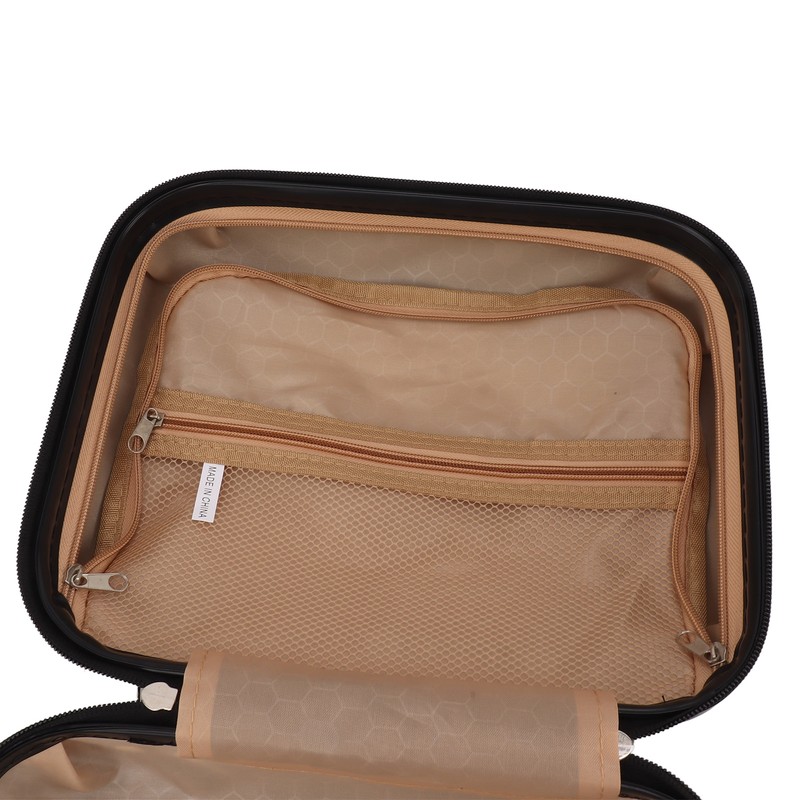 14in Cosmetic Bag Case ABS Delicate Fashionable Travel Toiletry Makeup