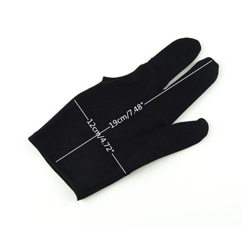 zalati Billiard Gloves 2pcs Three Finger Snooker Cue Hand Cover