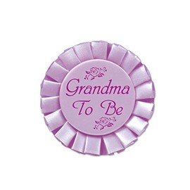 Beistle 60484 Grandma to be Satin Button, 3-1/2-Inch