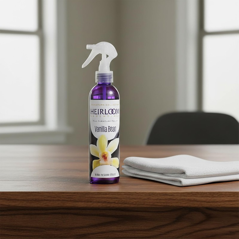 Heirloom Essentials Two-Step Furniture Cleaner And Polish Combo with Towels