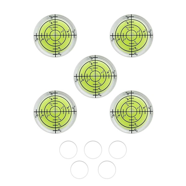 5 Stück Ø 32 mm Durchmesser Präzisions-Wasserwaage, Wasserwaage Klein mit