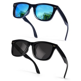 SIPHEW Polarized Sunglasses for Women & Men - UV400 Mirrored Beach Eyewear, Designer Unisex Fashion Sunglasses w/Medium Fit