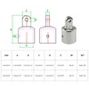 SEIWEI 1PCS 316 Stainless Steel Pipe Eye End Cap Bimini