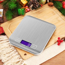 Brifit Küchenwaage 5kg, Digitalwaage Professionelle Waage Präzision auf bis zu 1g, Electronische Waage, Briefwaage mit 6 Wiegeeinheiten, Tara-Funktion, LCD-Display, Auto-Off