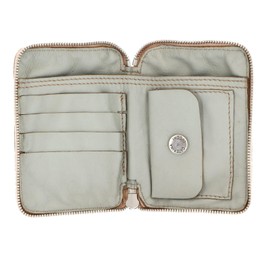 CATERINA LUCCHI Modena Diva Zip Around Wallet V. Salvia Toni Beige