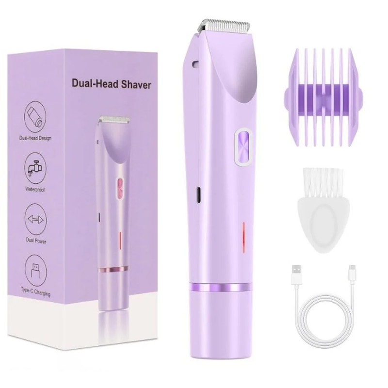 Women’s Electric Shaver for Body Grooming – Dual-Head Rechargeable Razor
