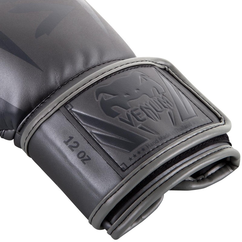 Venum Elite Boxing Gloves - Grey/Grey - 14 oz
