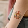16 Sheets Rooster Temporary Tattoos. Watercolour Colourful Poultry Art.