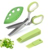 Herb Scissors, Stainless Steel Kitchen Scissors, 5 Blades, Herb Scissors