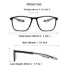 JixGien 3 Pack Reading Glasses Men Women TR90 Frame Sports