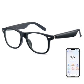 Cyxus AI Smart Glasses for Business Meetings - Real-Time Transcription Bilingual Translation & Bluetooth Audio Lightweight All-Day Wear AI8284